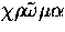 $\chi\rho\tilde{\omega}\mu\alpha$